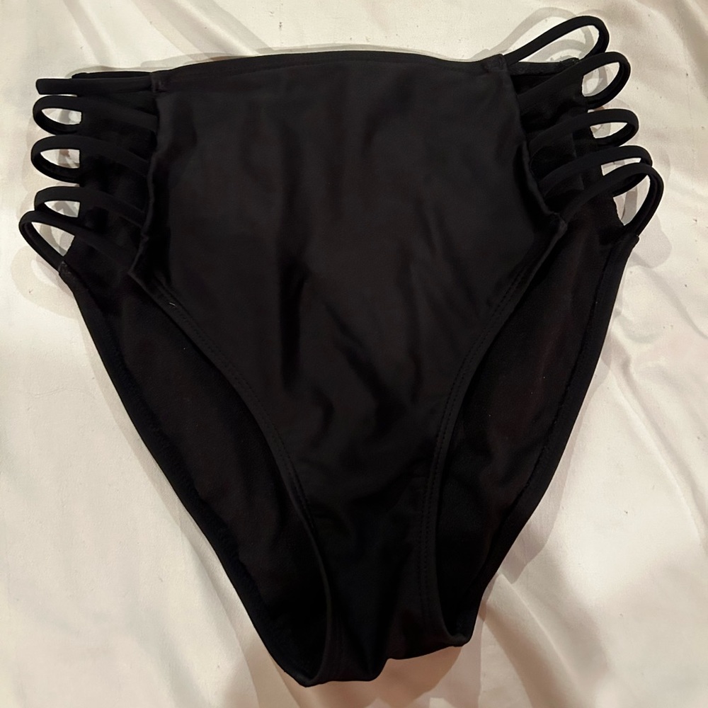 Black Ladder Bathing Suit Bottoms